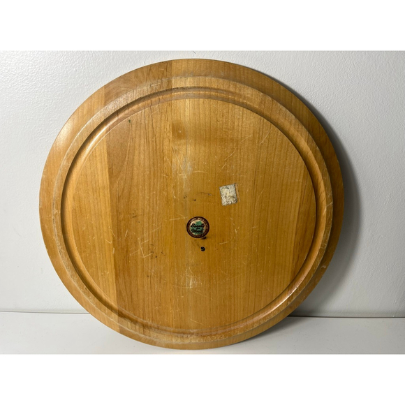 Vintage Wooden Hand Painted Thistle Design Serving Tray Plate Beauty in Wood - Picture 3 of 4